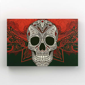 White Skull Art Canvas | MusaArtGallery™
