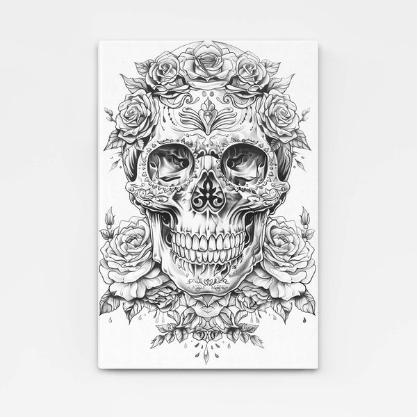 White Skull Wall Art  | MusaArtGallery™