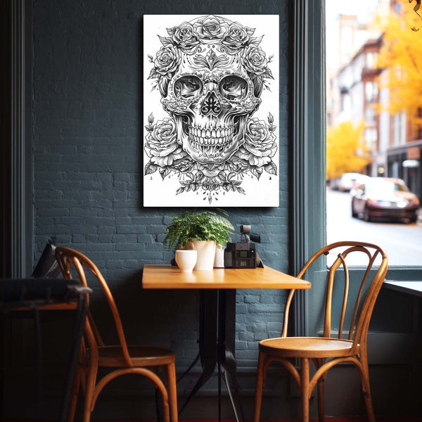 White Skull Wall Art  | MusaArtGallery™