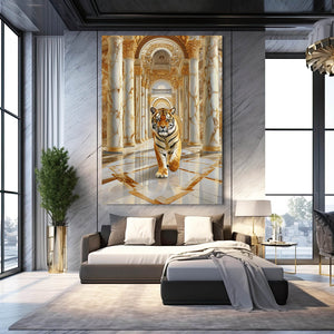 White Tiger Canvas Wall Art | MusaArtGallery™