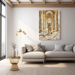 White Tiger Canvas Wall Art | MusaArtGallery™