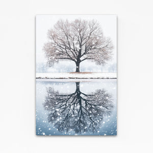 White Tree Of Life Canvas Wall Art