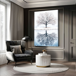 White Tree Of Life Canvas Wall Art