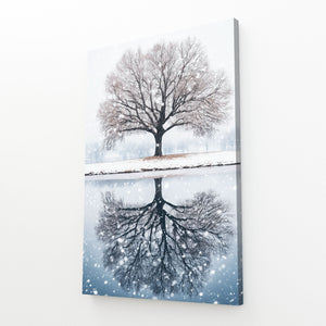 White Tree Of Life Canvas Wall Art