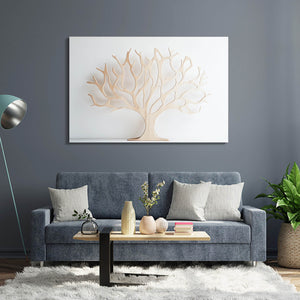 White Tree Of Life Wall Art