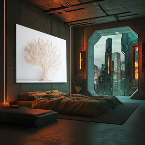 White Tree Of Life Wall Art