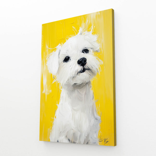 White Yellow Dog Art