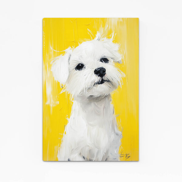 White Yellow Dog Art
