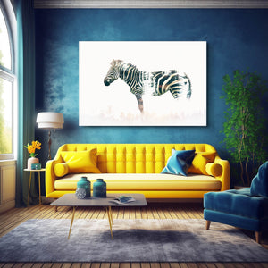 White Zebra Wall Art