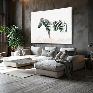 White Zebra Wall Art