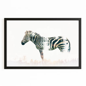 White Zebra Wall Art