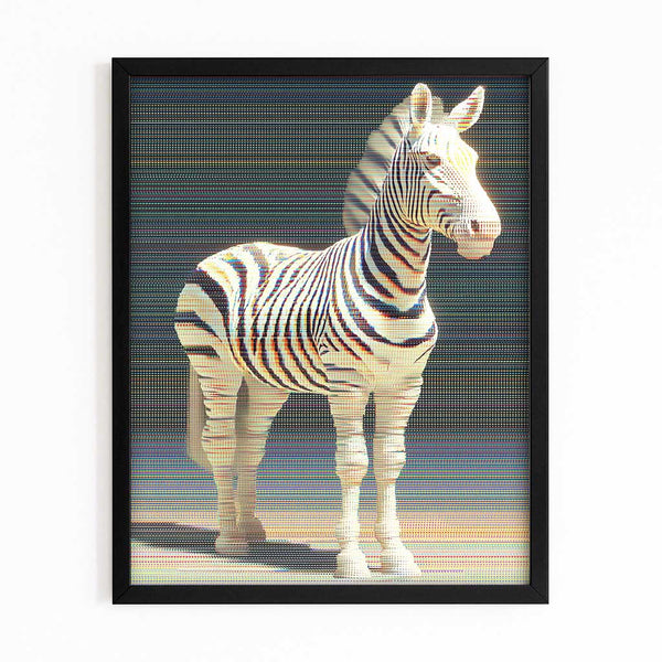 White Zebra Wall Decor