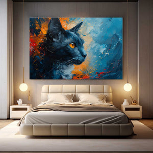 Winter Cat Art | MusaArtGallery™