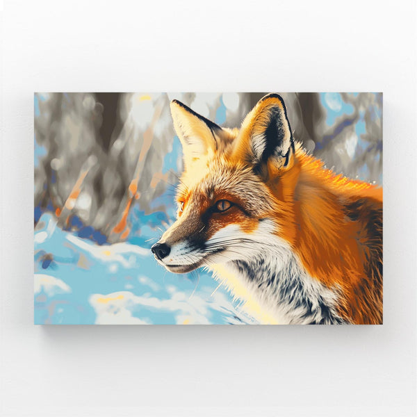 Winter Gaze Fox Art | MusaArtGallery™