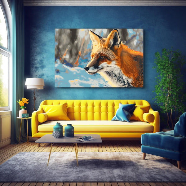 Winter Gaze Fox Art | MusaArtGallery™