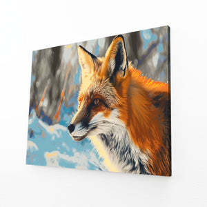 Winter Gaze Fox Art | MusaArtGallery™