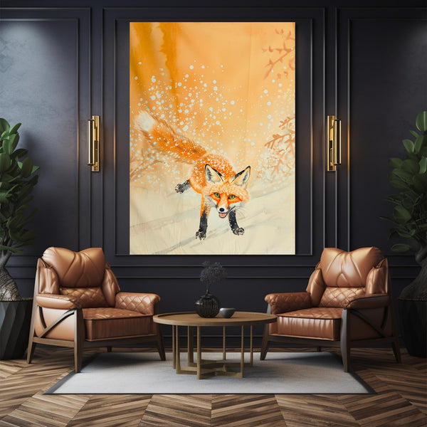 Winter Joy Fox Art | MusaArtGallery™