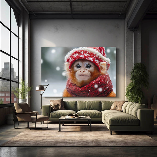 Winter Monkey Art