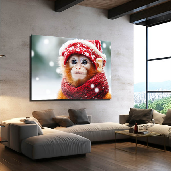 Winter Monkey Art