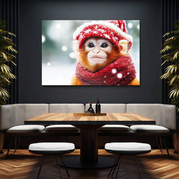 Winter Monkey Art