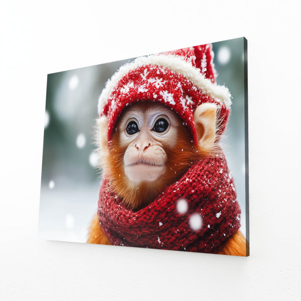 Winter Monkey Art