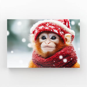 Winter Monkey Art