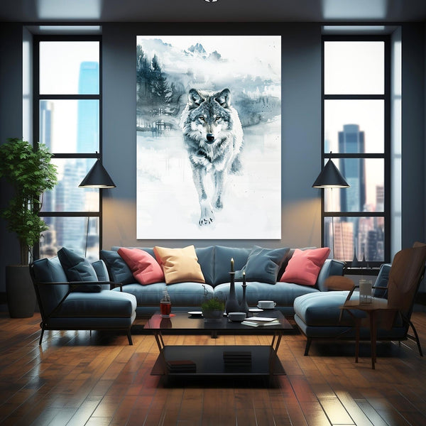 Winter Wolf Attack Art  | MusaArtGallery™