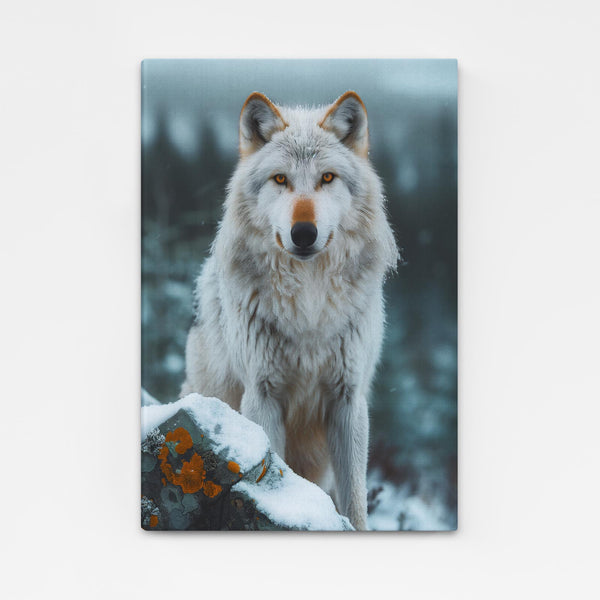 Winter Wolf Canvas Art  | MusaArtGallery™