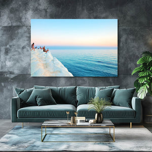 Winters Sunset Canvas Art  | MusaArtGallery™