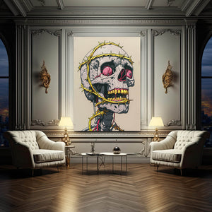 Wired Skull Art | MusaArtGallery™