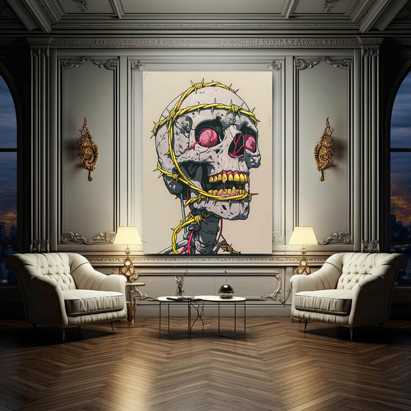 Wired Skull Art | MusaArtGallery™