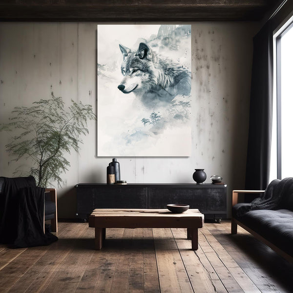 Wolf Face Wall Art | MusaArtGallery™