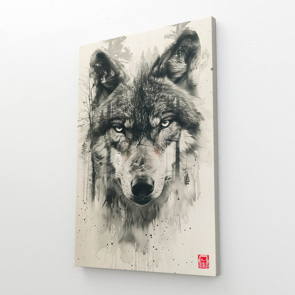  Wolf Head Canvas Art   | MusaArtGallery™