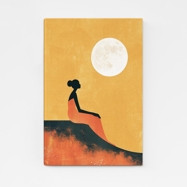 Women and Moon Boho Art | MusaArtGallery™