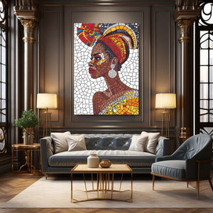 Women Face African Wall Art | MusaArtGallery™