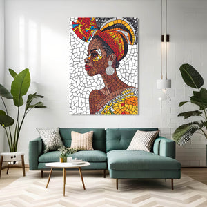 Women Face African Wall Art | MusaArtGallery™