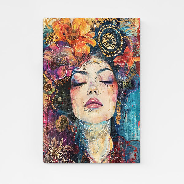 Women Flower Crown Boho Art | MusaArtGallery™