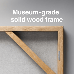 Canvas print wood frame detail - MusaArtGallery