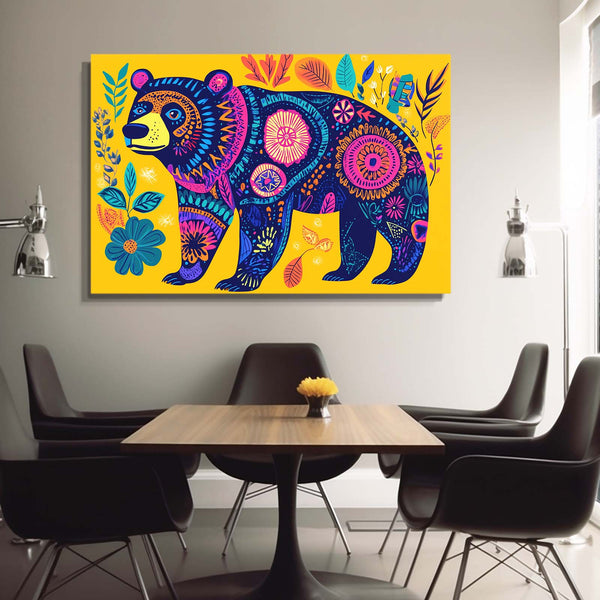 Yellow Bear Wall Art