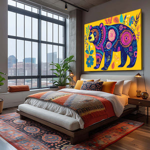 Yellow Bear Wall Art