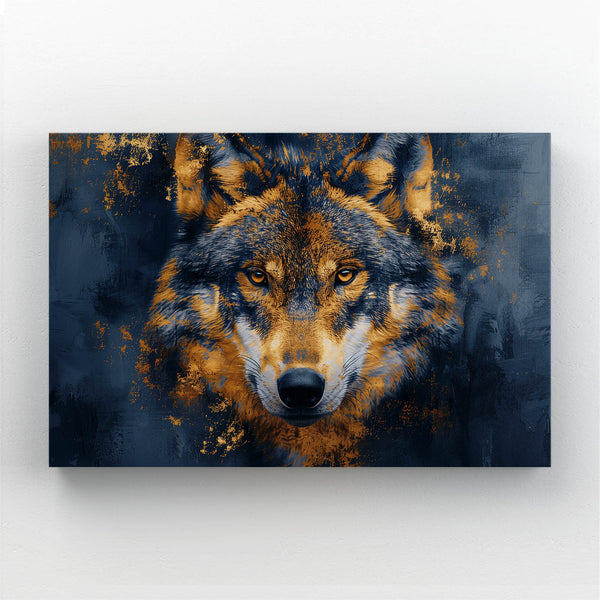 Yellow Black Wolf Wall Art   | MusaArtGallery™