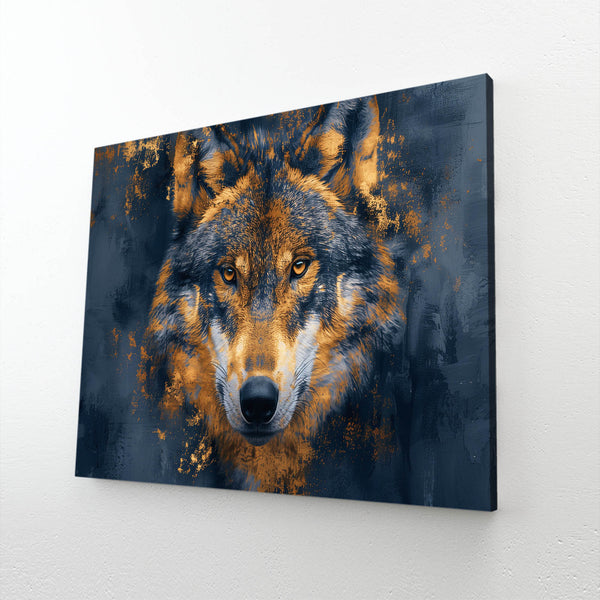 Yellow Black Wolf Wall Art   | MusaArtGallery™