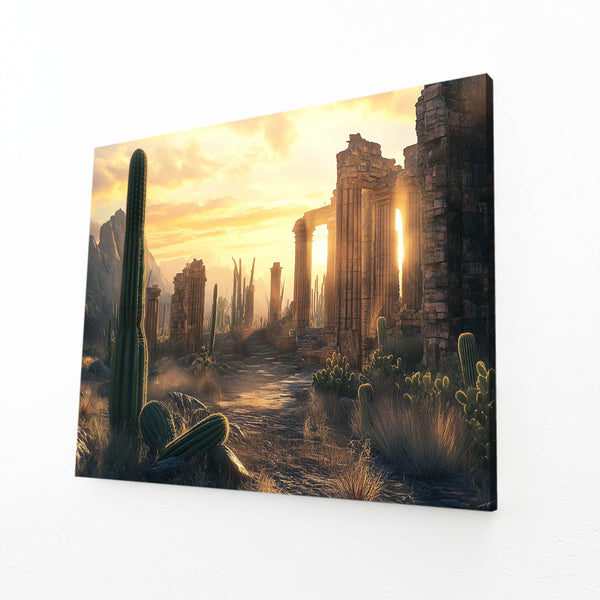 Yellow Cactus Art Print