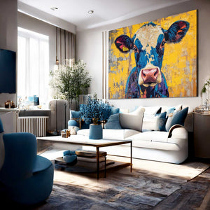 Yellow Cow Print
