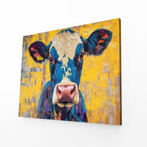 Yellow Cow Print