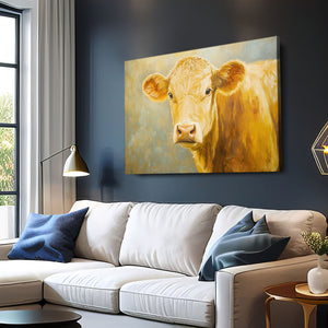 Yellow Cow Wall Art