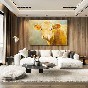 Yellow Cow Wall Art