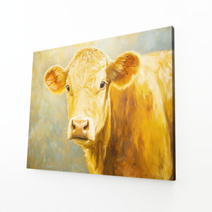Yellow Cow Wall Art