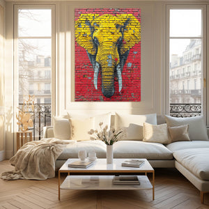 Yellow Elephant Sculpture Art | MusaArtGallery™
