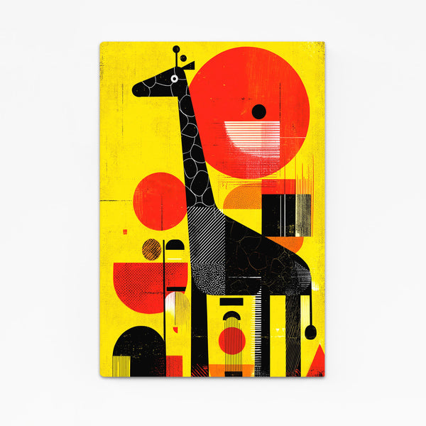 Yellow Giraffe Art